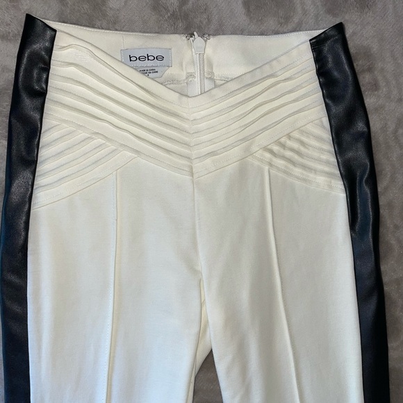 Dressy white pants with black stripe on the side - Picture 3 of 6